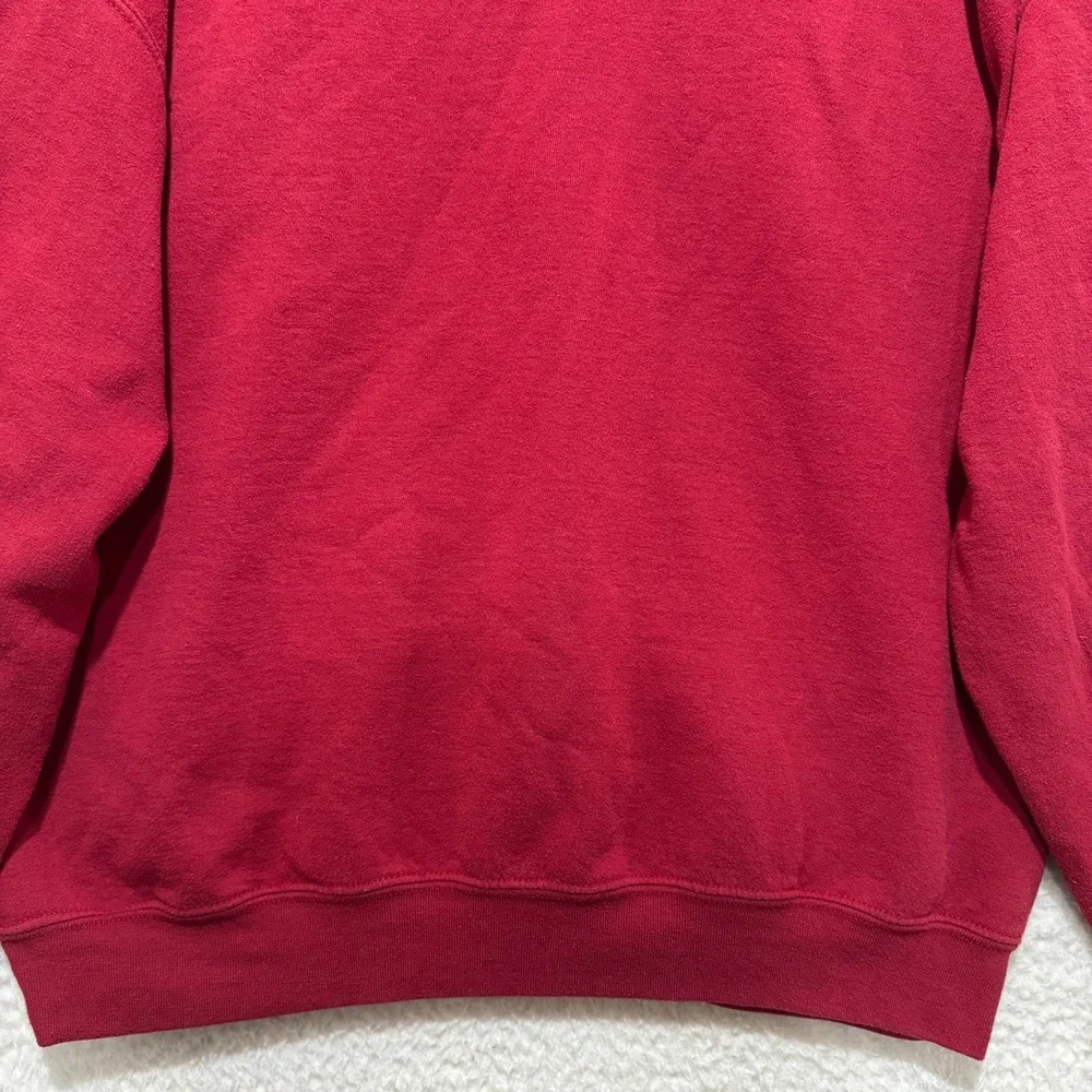 Vintage 90s Stanford University Mens‎ L Red Sweater Pullover Campus Colors Logo